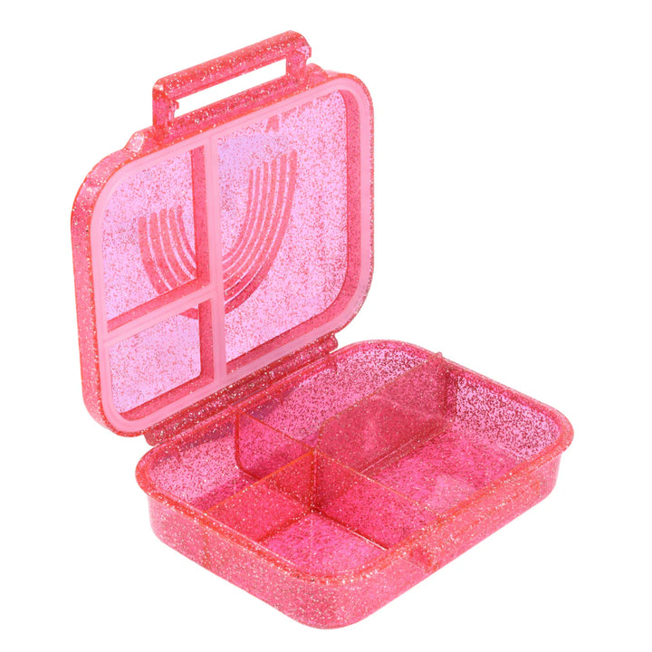 Mum Made Yum MINI Snack Bento Lunch Box - Sparkle Pink Rainbow