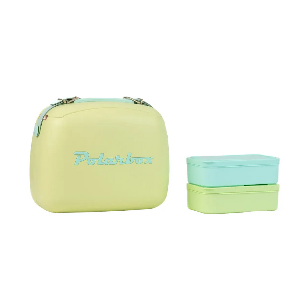 Polarbox Pop Portable Cooler - 6L - Lime & Cyan