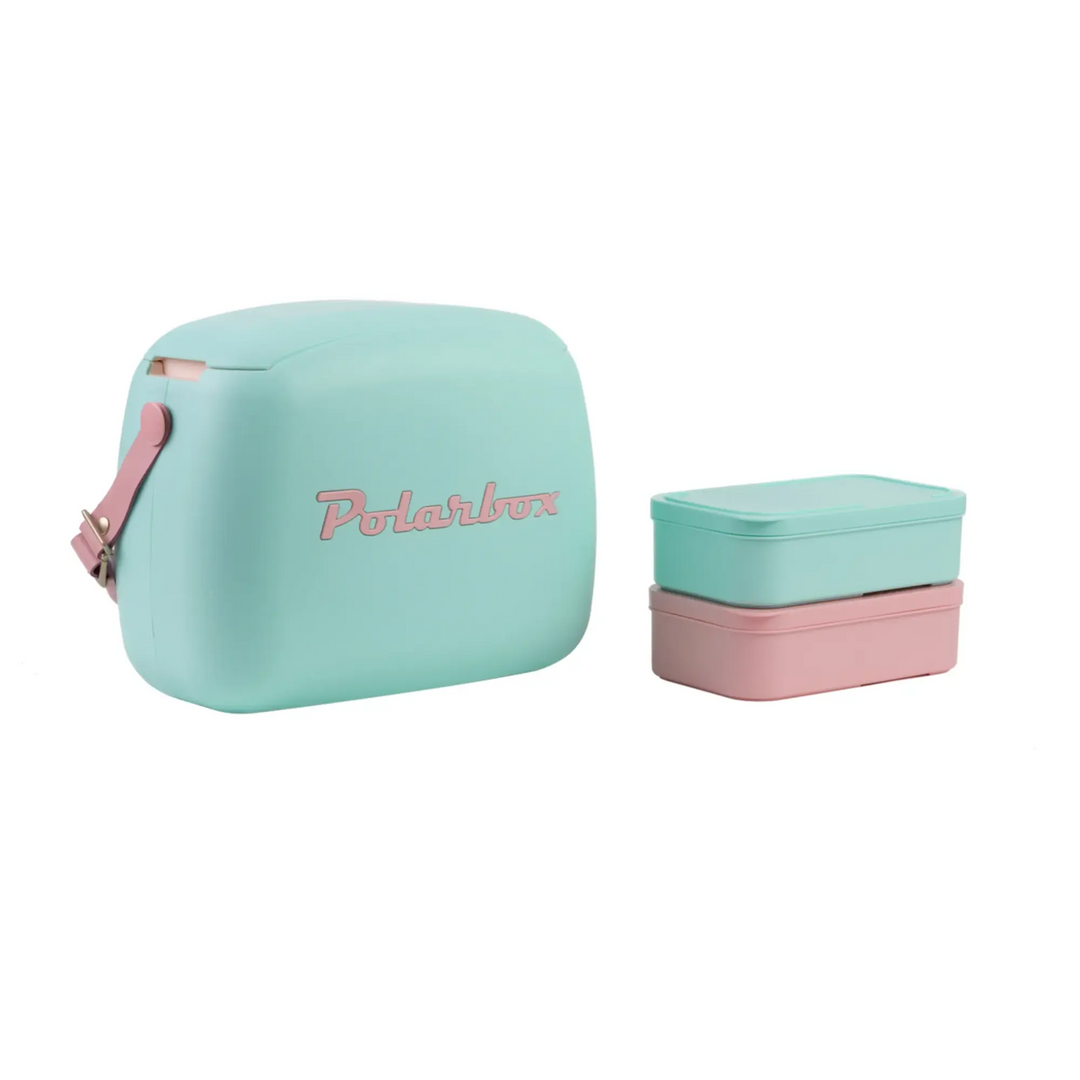 Polarbox Pop Portable Cooler - 6L - Cyan & Pink