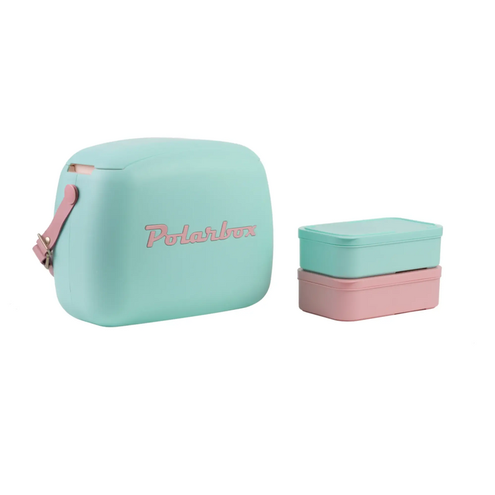Polarbox Pop Portable Cooler - 6L - Cyan & Pink