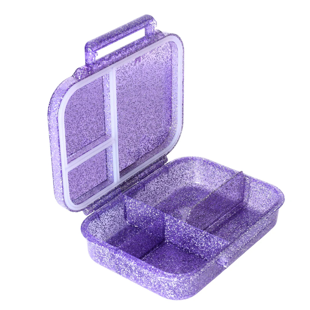 Mum Made Yum MINI Snack Bento Lunch Box - Sparkle Purple