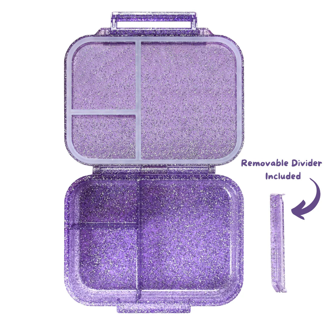 Mum Made Yum MINI Snack Bento Lunch Box - Sparkle Purple