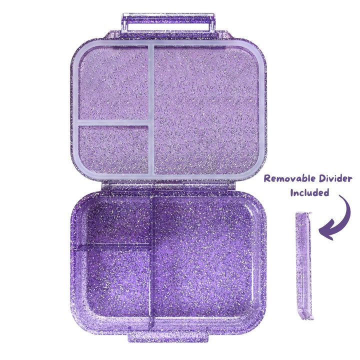 Mum Made Yum MINI Snack Bento Lunch Box - Sparkle Purple