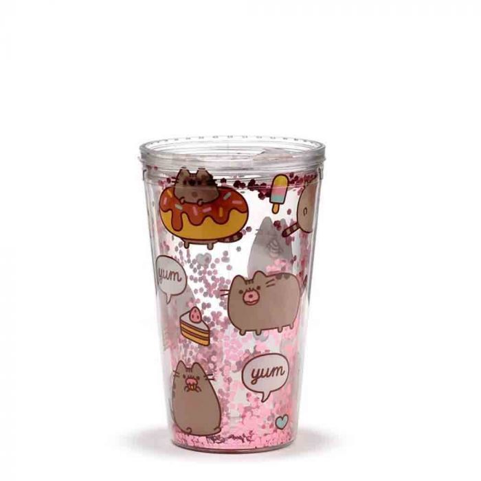 Pusheen Double Walled Cup & Straw - Foodie