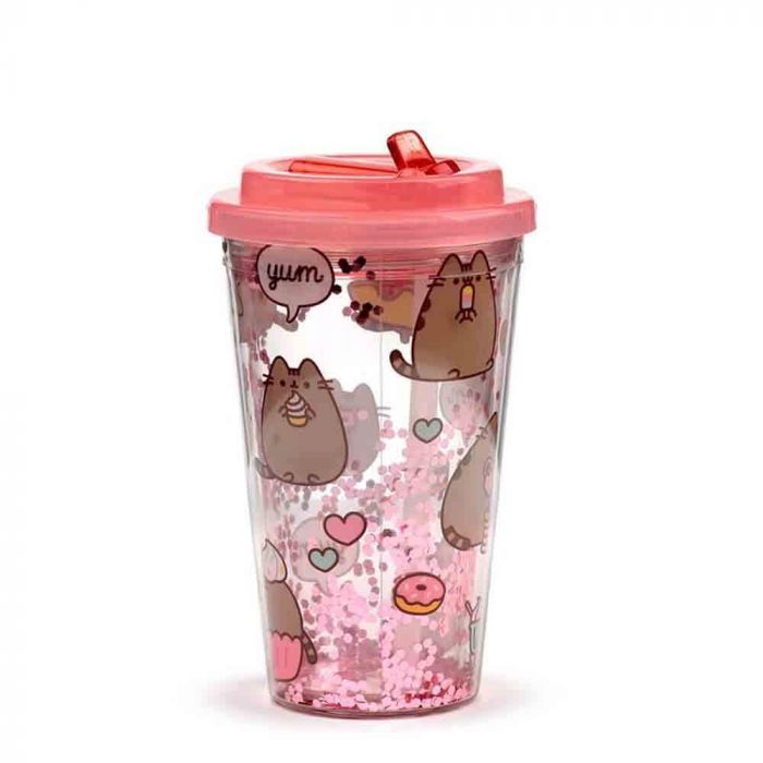 Pusheen Double Walled Cup & Straw - Foodie