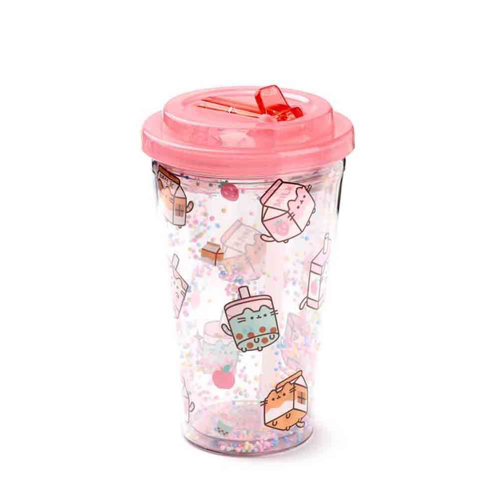 Pusheen Double Walled Cup & Straw - Sips