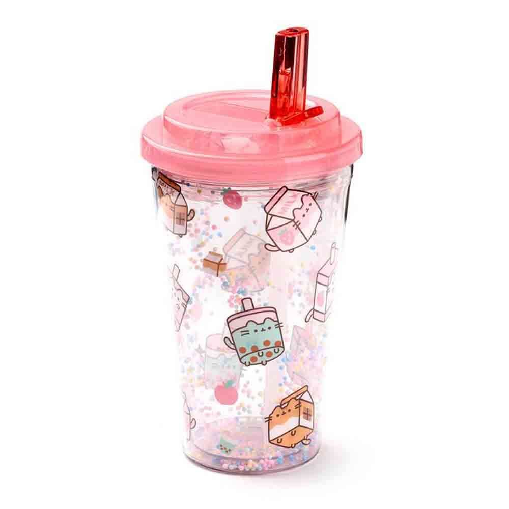 Pusheen Double Walled Cup & Straw - Sips