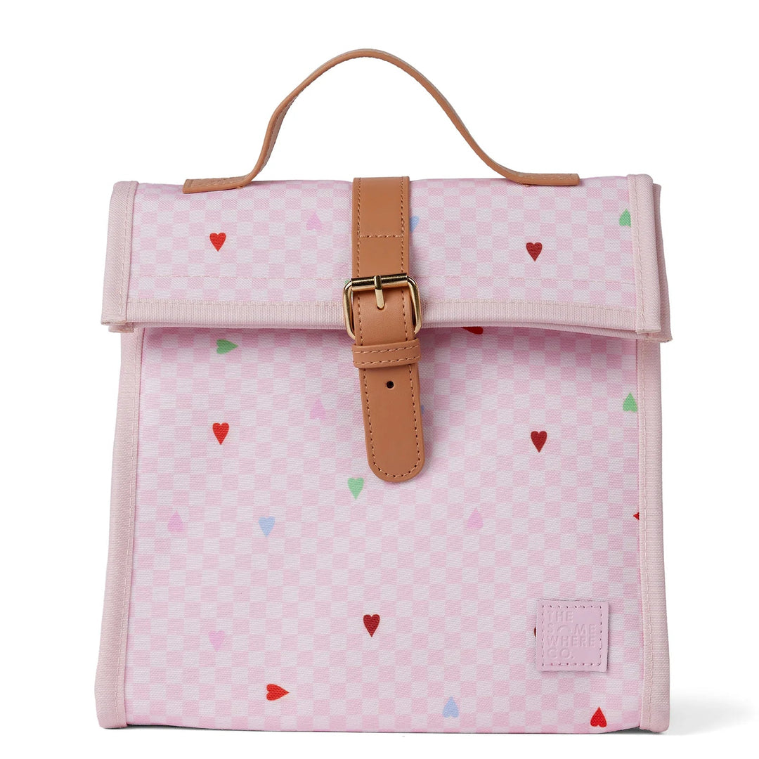 The Somewhere Co. Insulated Lunch Satchel - Queen Of Hearts