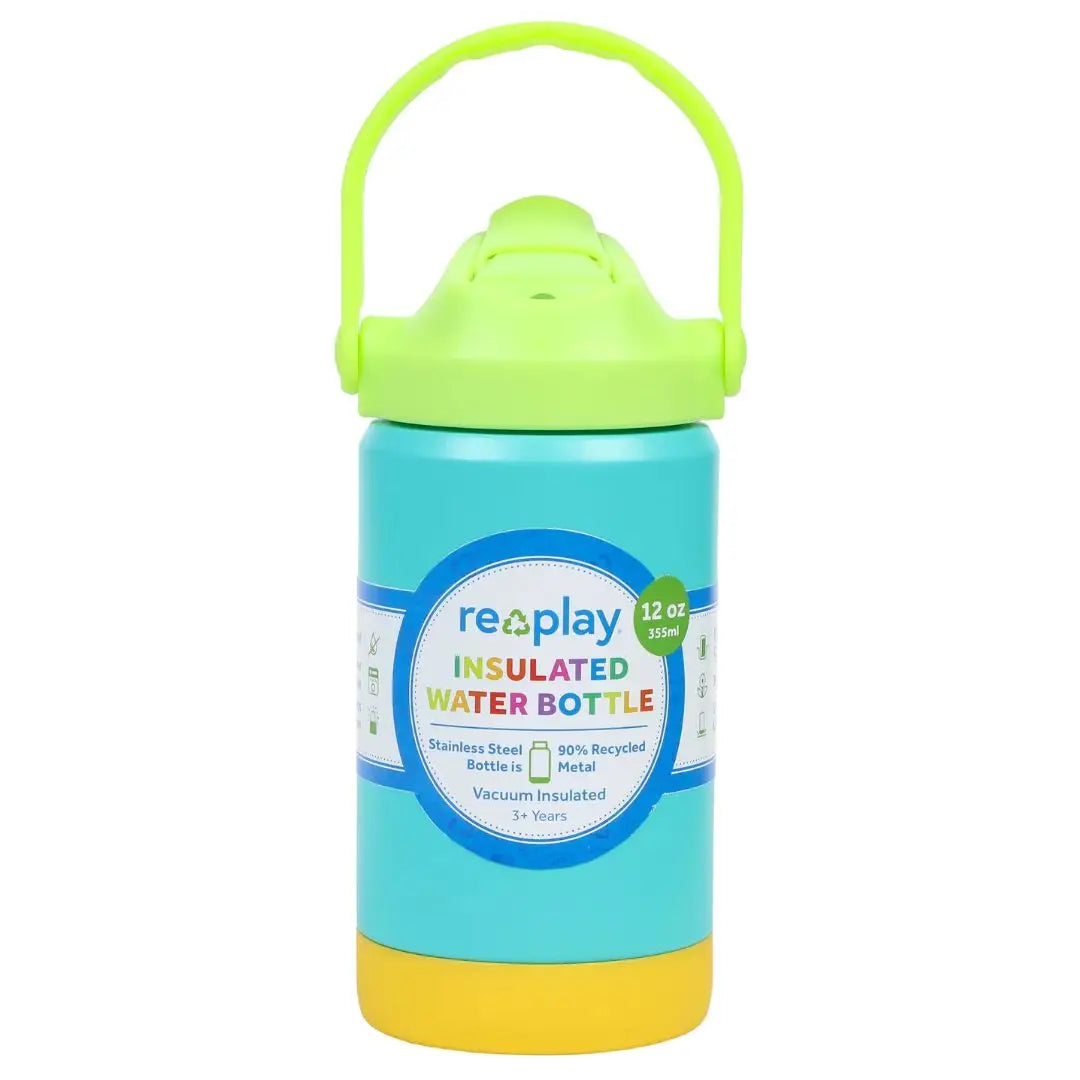Re-Play Insulated Water Bottle - Aqua