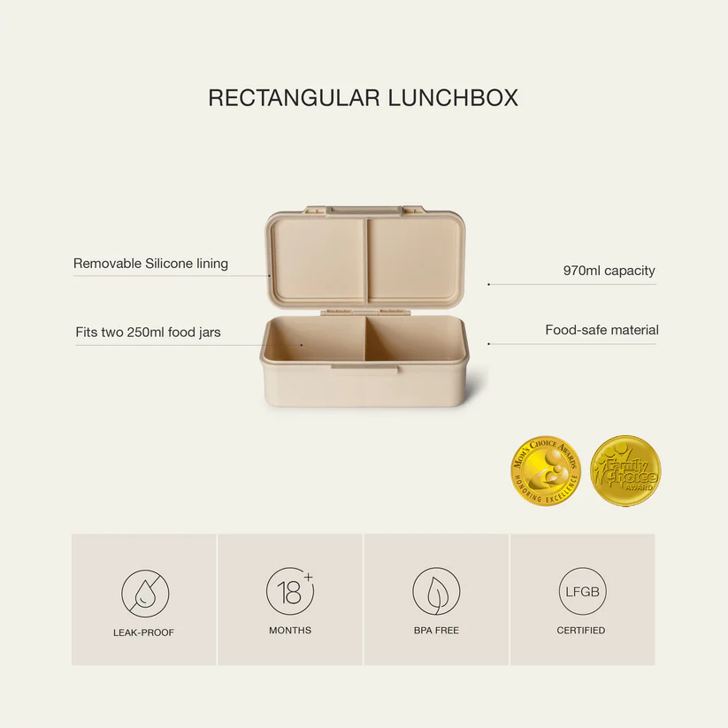 Citron Rectangle Lunch Box - Caramel