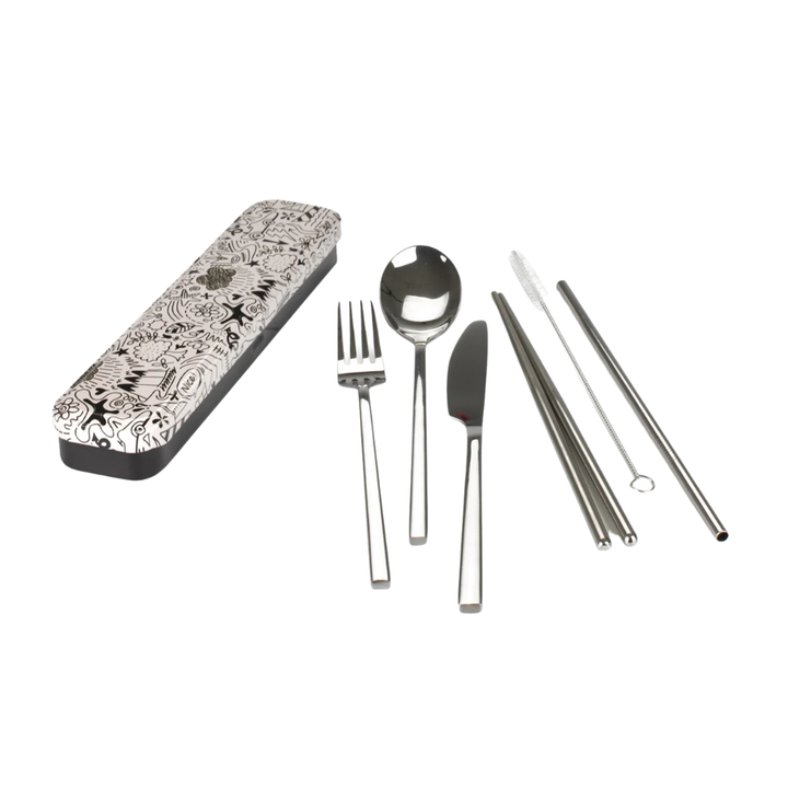 Retrokitchen Carry Your Cutlery - Doodle Art