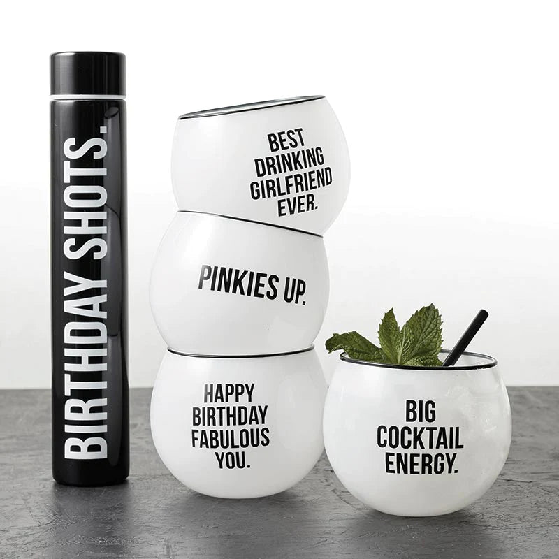 Skinny Flask Bottle - Birthday Shots