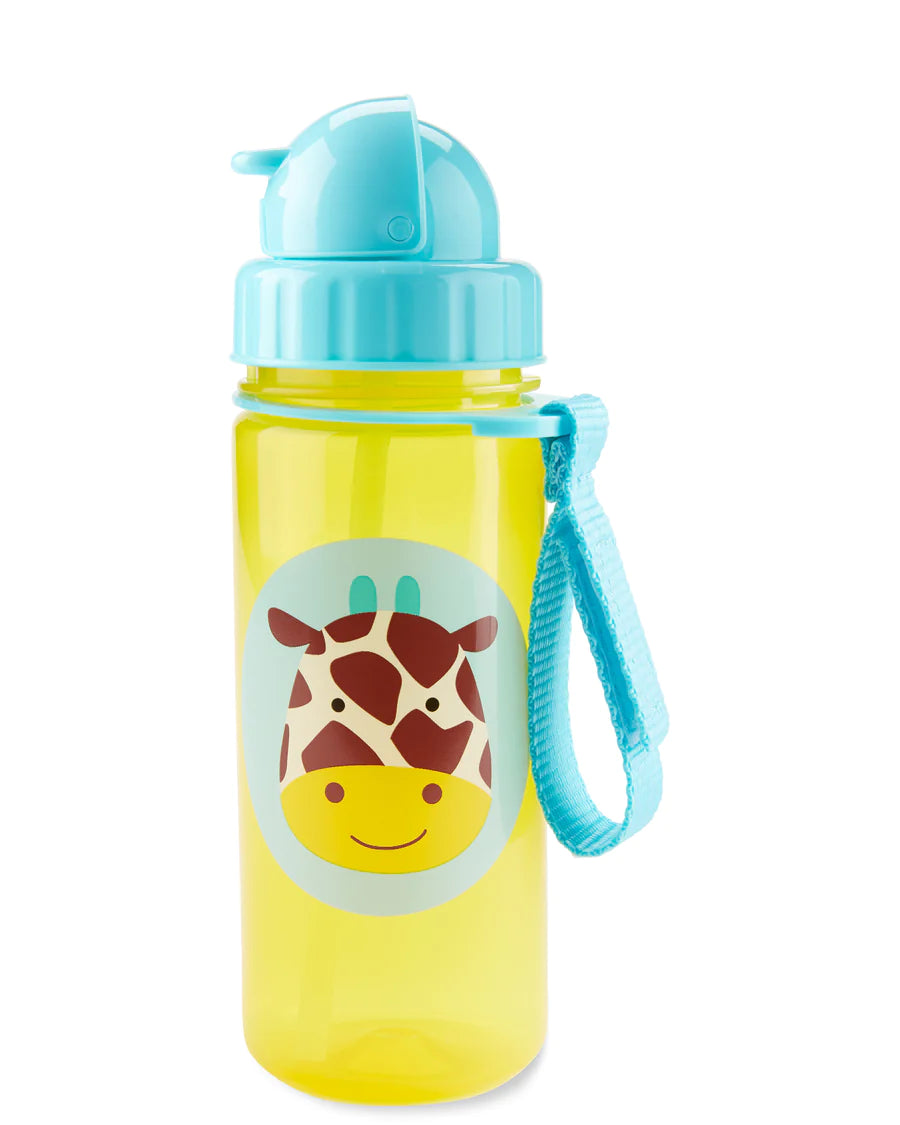 Skip Hop Drink Bottle with Straw - Giraffe