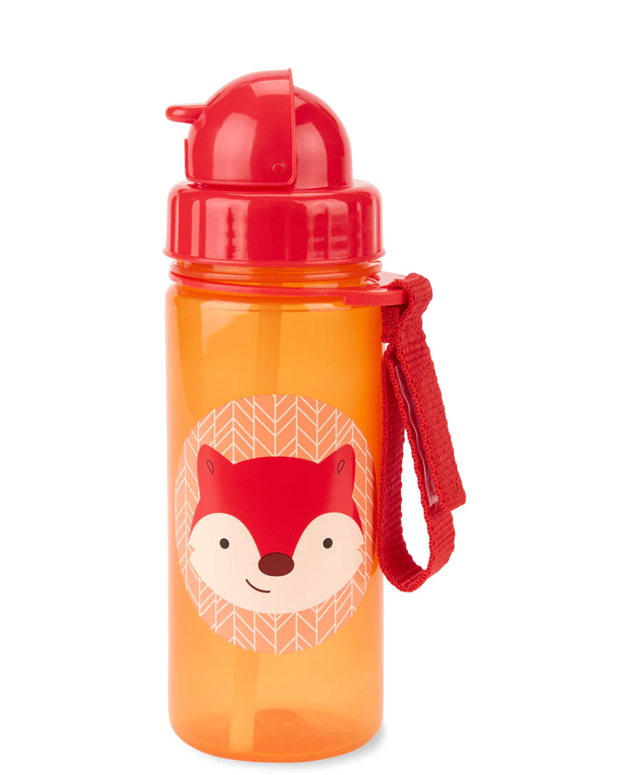 Skip Hop Drink Bottle with Straw - Fox