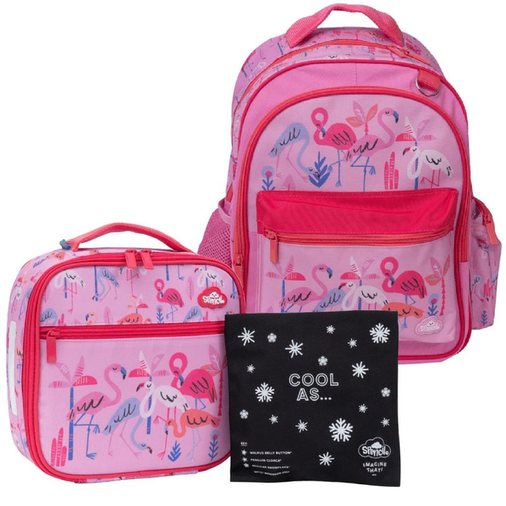 Spencil LITTLE Insulated Bag & Backpack Bundle - Flamingo Splash
