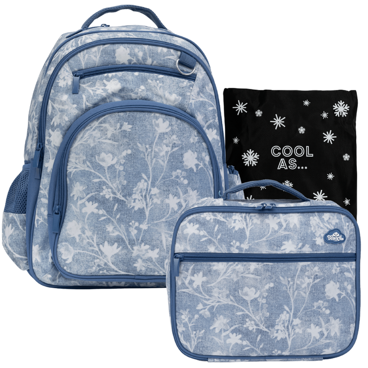 Spencil BIG Insulated Bag & Backpack Bundle - Denim Daze