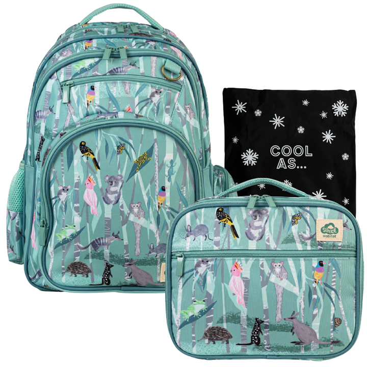 Spencil Habitat BIG Lunch Bag & Backpack Bundle - Threatened Aussies - FREE SHIPPING
