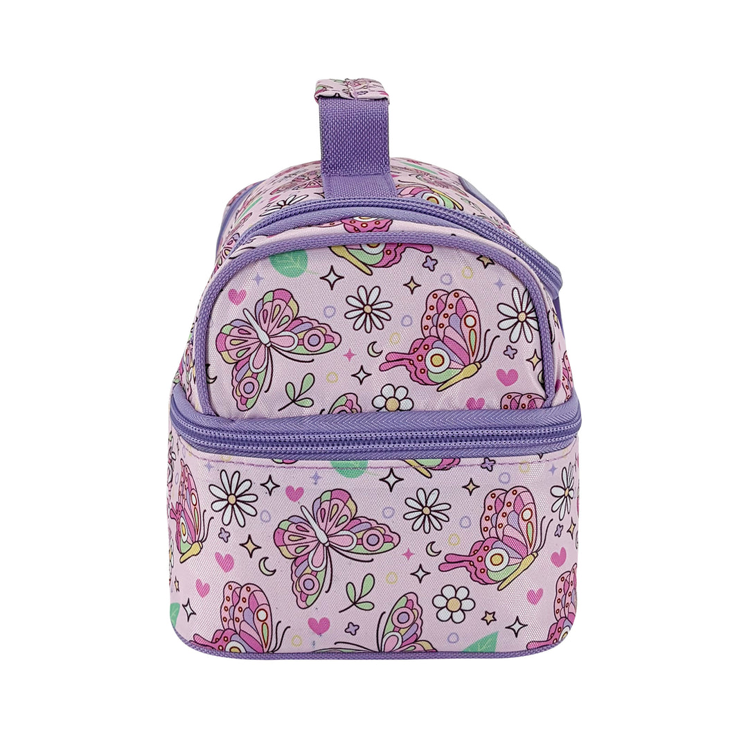 Sachi Double Decker Insulated Lunch Bag - Butterfly Bliss