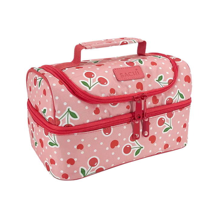 Sachi Double Decker Insulated Lunch Bag - Cherry Crush