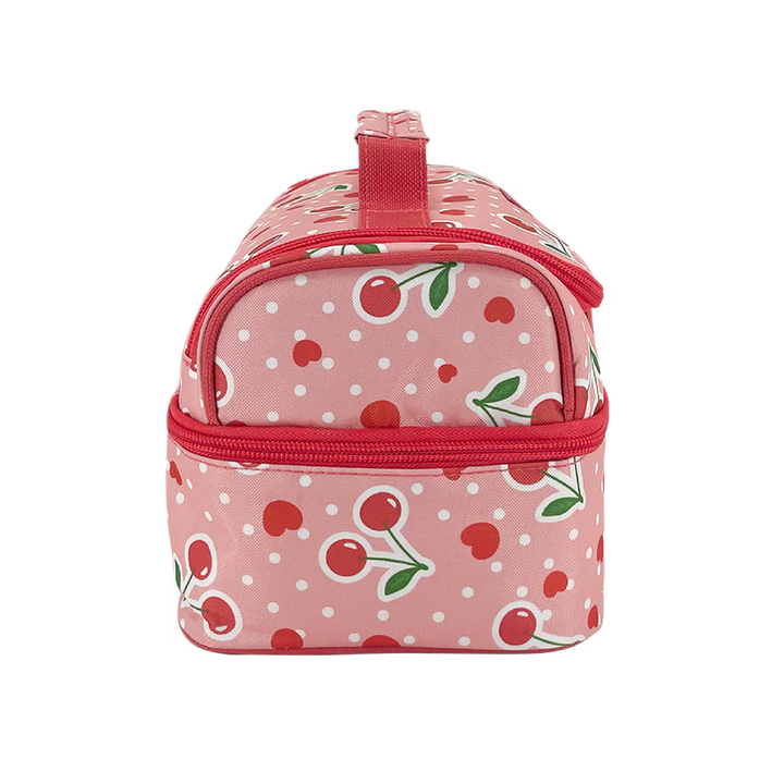 Sachi Double Decker Insulated Lunch Bag - Cherry Crush