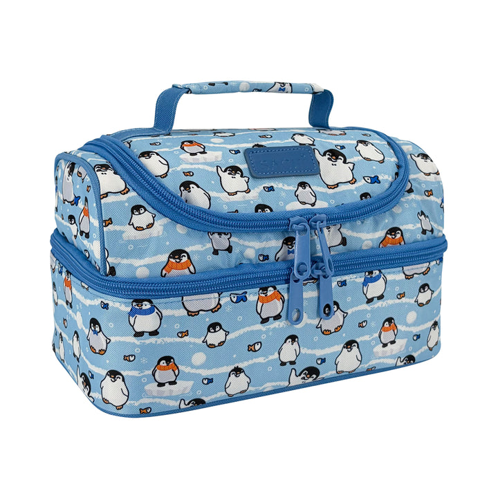 Sachi Double Decker Insulated Lunch Bag - Happy Penguins