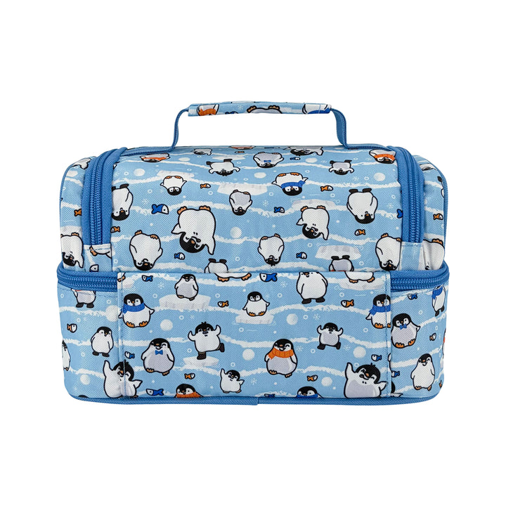 Sachi Double Decker Insulated Lunch Bag - Happy Penguins