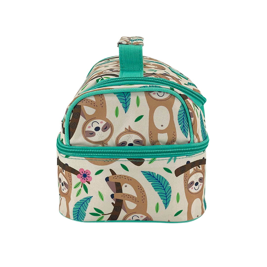 Sachi Double Decker Insulated Lunch Bag - Sleepy Sloths