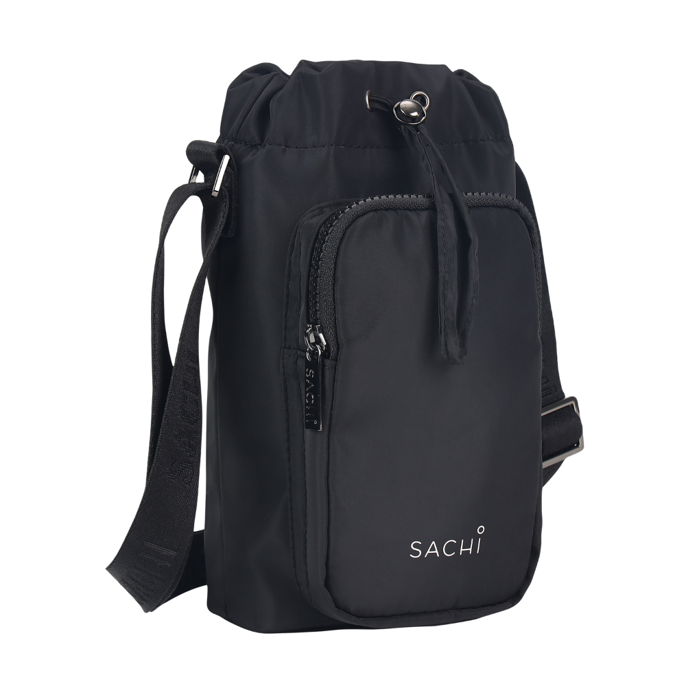 Sachi Crossbody LITE Insulated Bottle Bag - Black