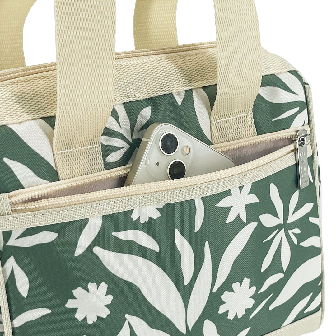Sachi Insulated Lunch Tote - Sage Wildflower