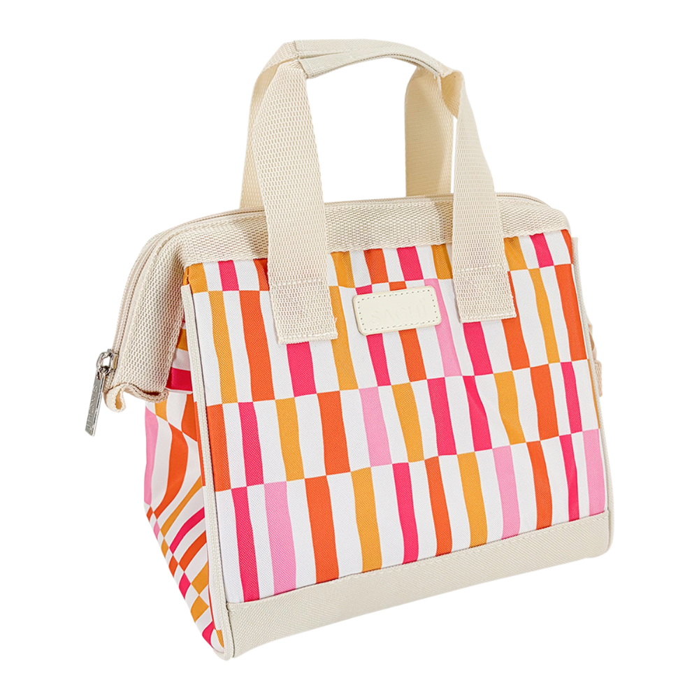 Sachi Insulated Lunch Tote - Sunset Stripes