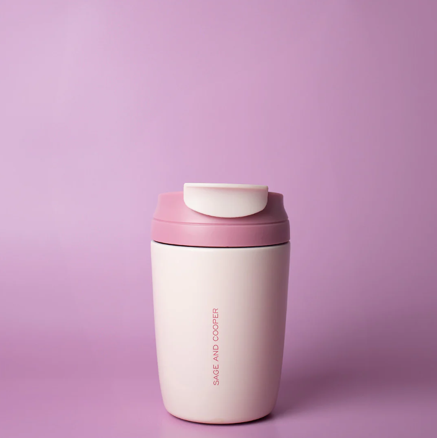 Sage & Cooper Olive Reusable Cup - Blush/Rose