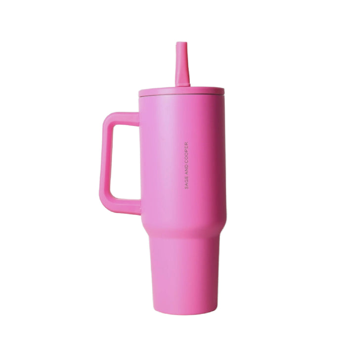 Sage & Cooper Cleo Bottle Tumbler - Hot Pink