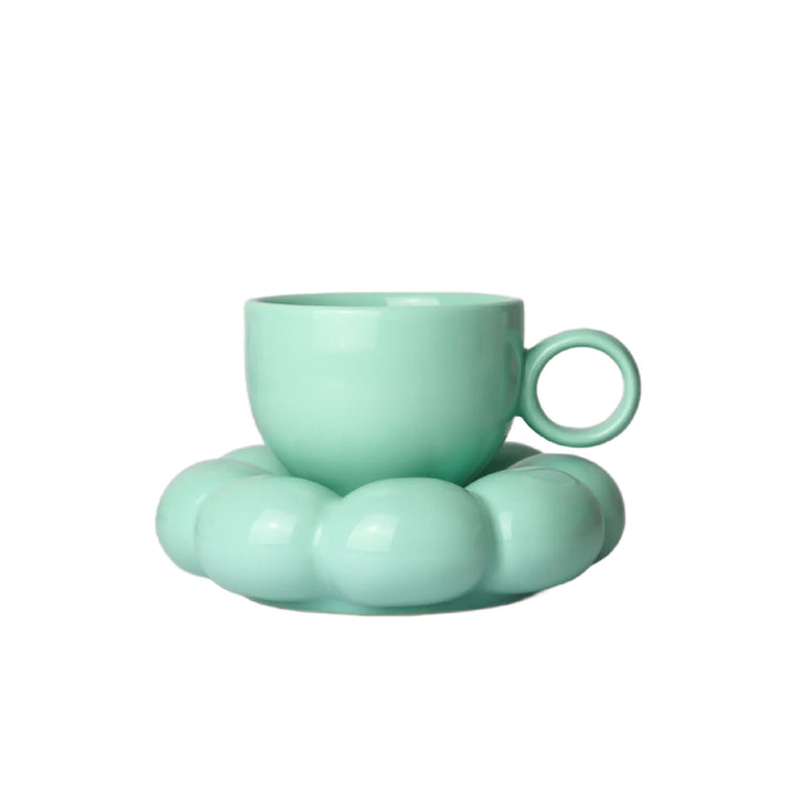 Sage & Cooper Lottie Mug & Saucer - Blue