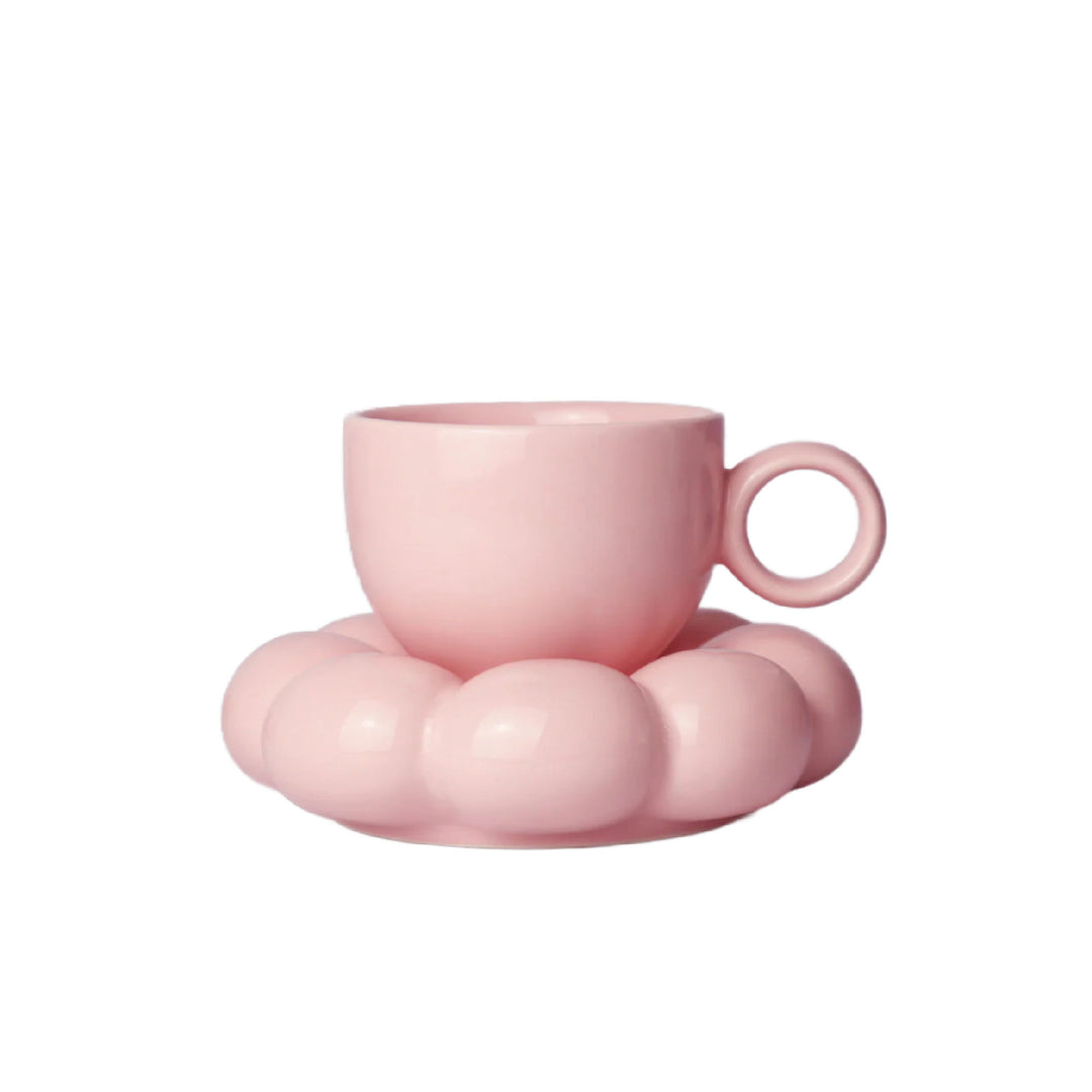 Sage & Cooper Lottie Mug & Saucer - Pink