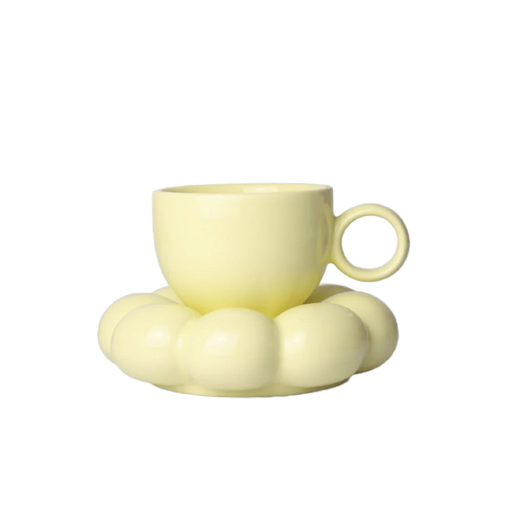 Sage & Cooper Lottie Mug & Saucer - Yellow