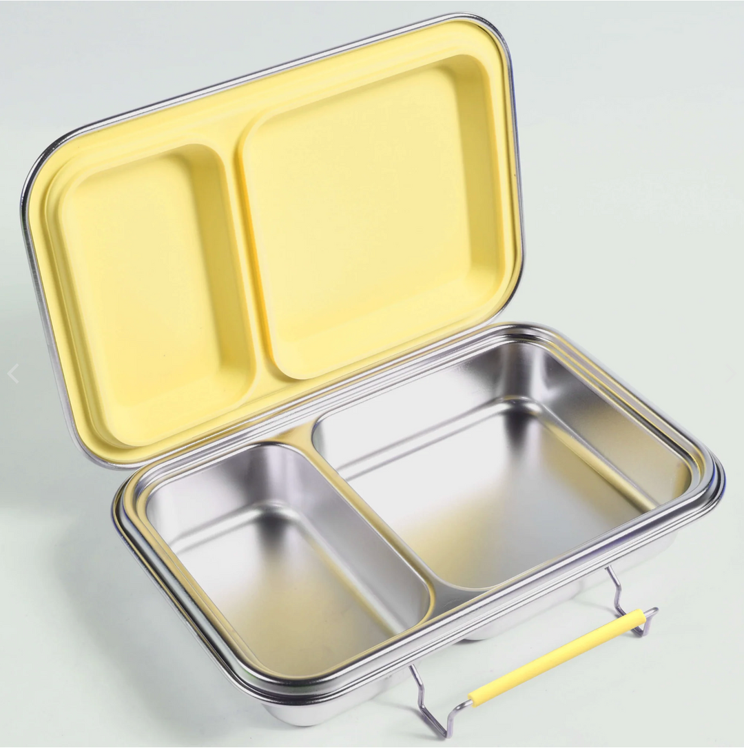 Ecococoon Stainless Steel TWIN Bento Box - Lemon