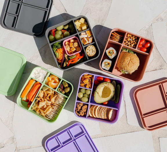 Silicone BIG Bento Lunch Box - Lime