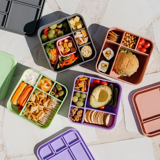 Silicone BIG Bento Lunch Box - Lilac