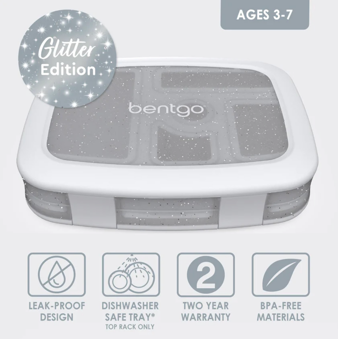Bentgo Kids Lunch Box - Glitter - Silver