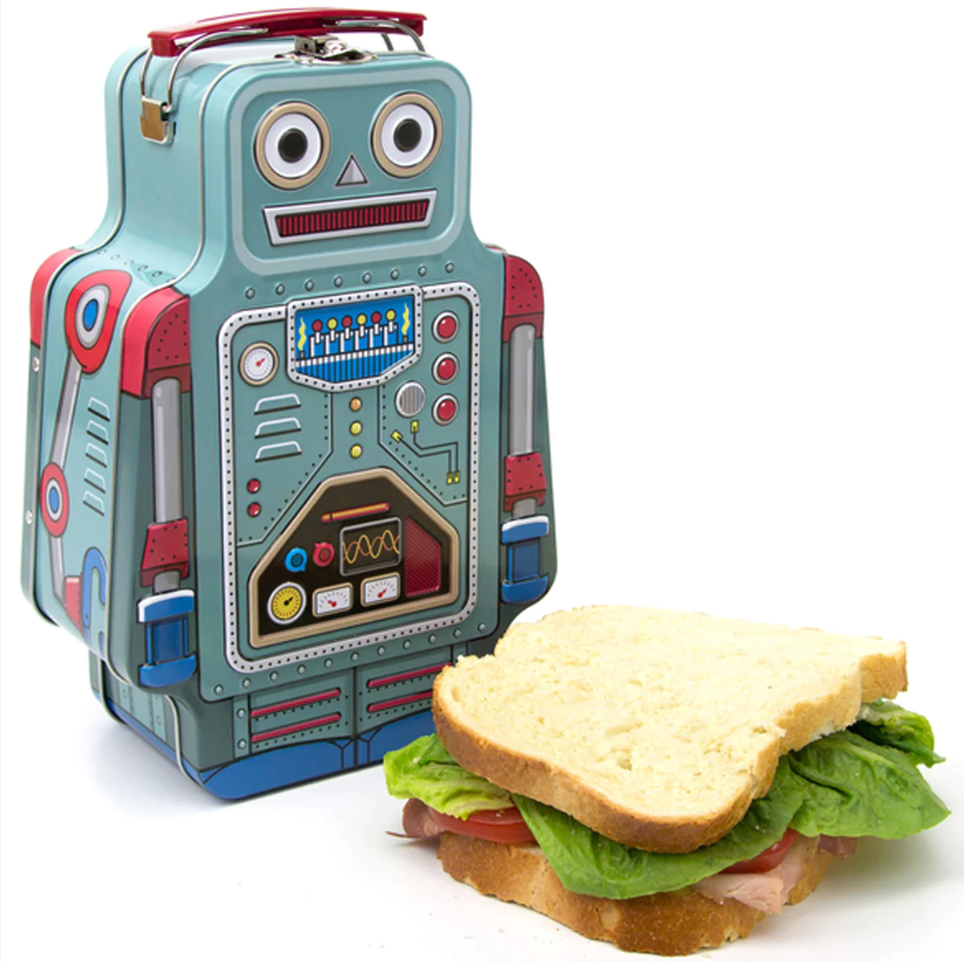 Bot Robot Tin Lunch Box