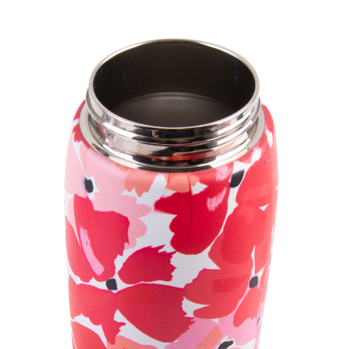 Oasis Insulated Sports Bottle with Sipper 780ml - Red Poppies