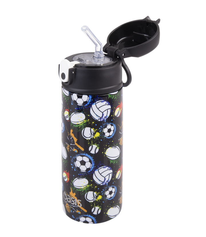 Oasis Insulated Drink Bottle with Sipper 550ml -  Sports