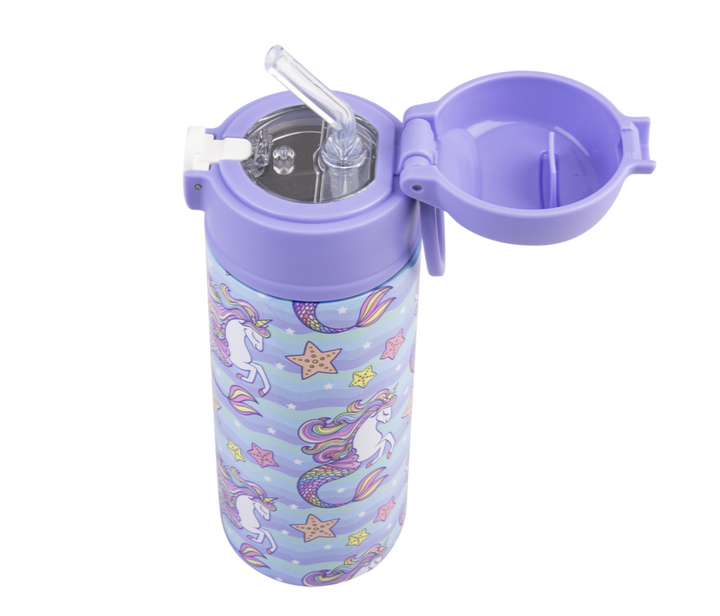 Oasis Insulated Drink Bottle with Sipper 550ml -  Mermaid Unicorns