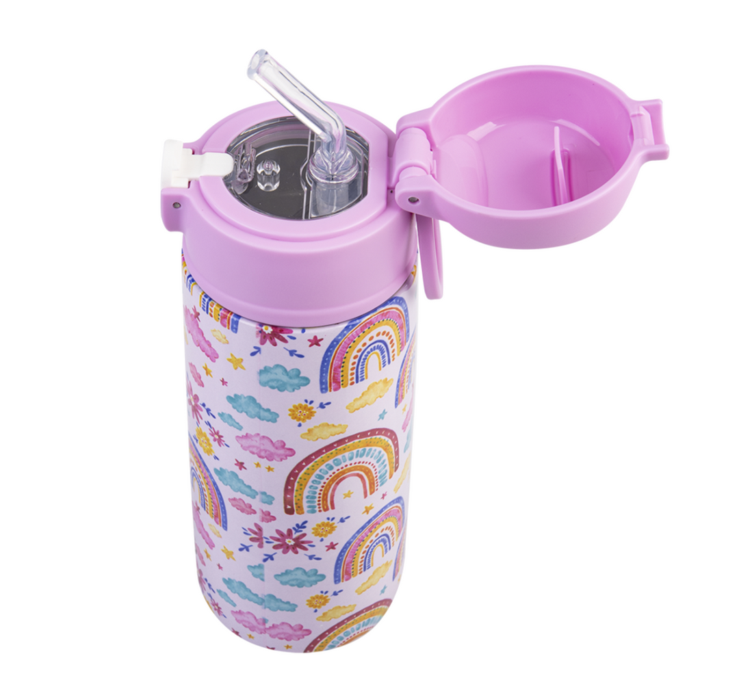 Oasis Insulated Drink Bottle with Sipper 550ml -  Rainbow Sky