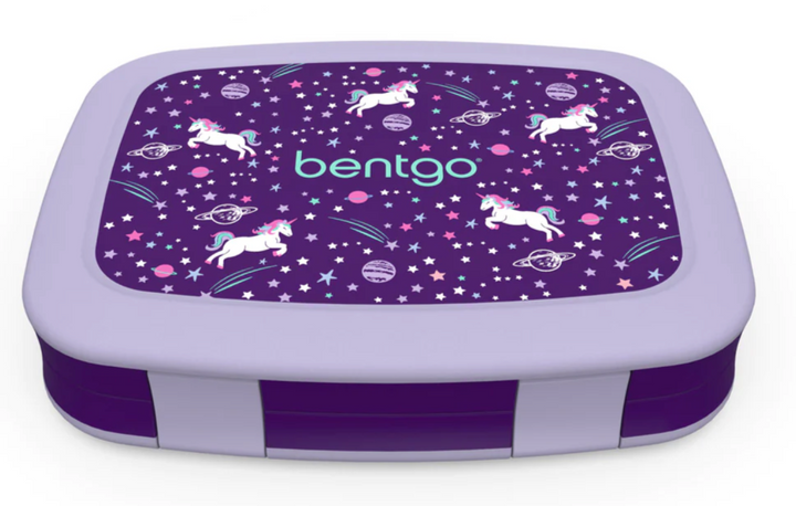Bentgo Kids Lunchbox & Bag Bundle - Unicorns - BONUS STIX!