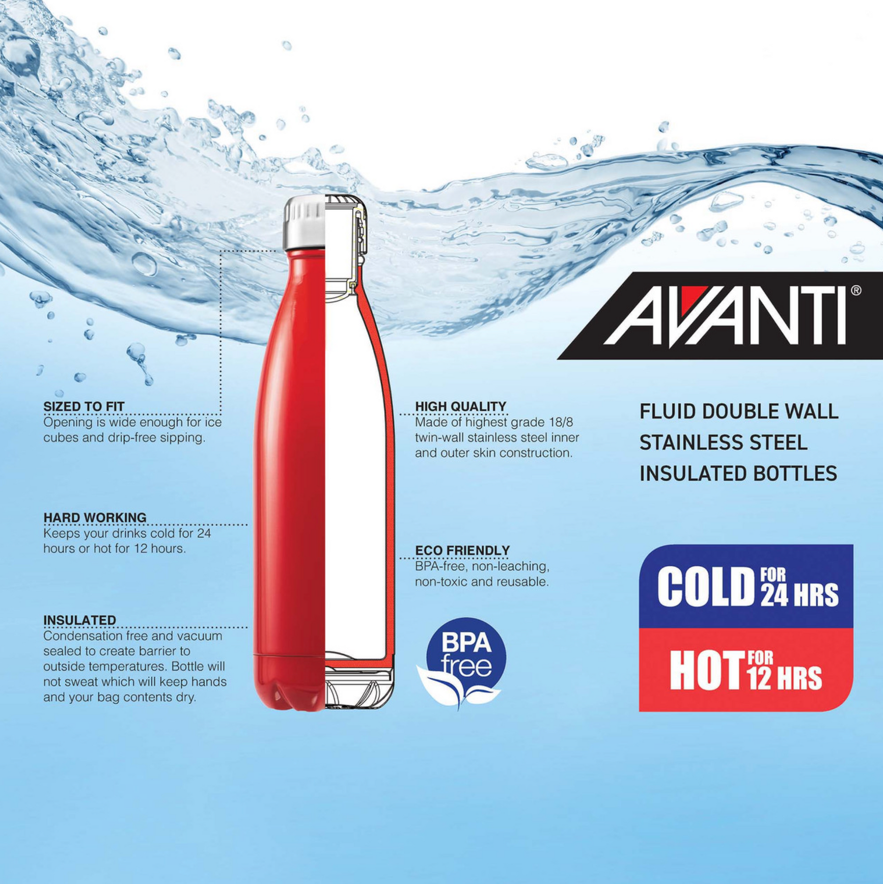 Avanti Sipper Ice Block Moulds