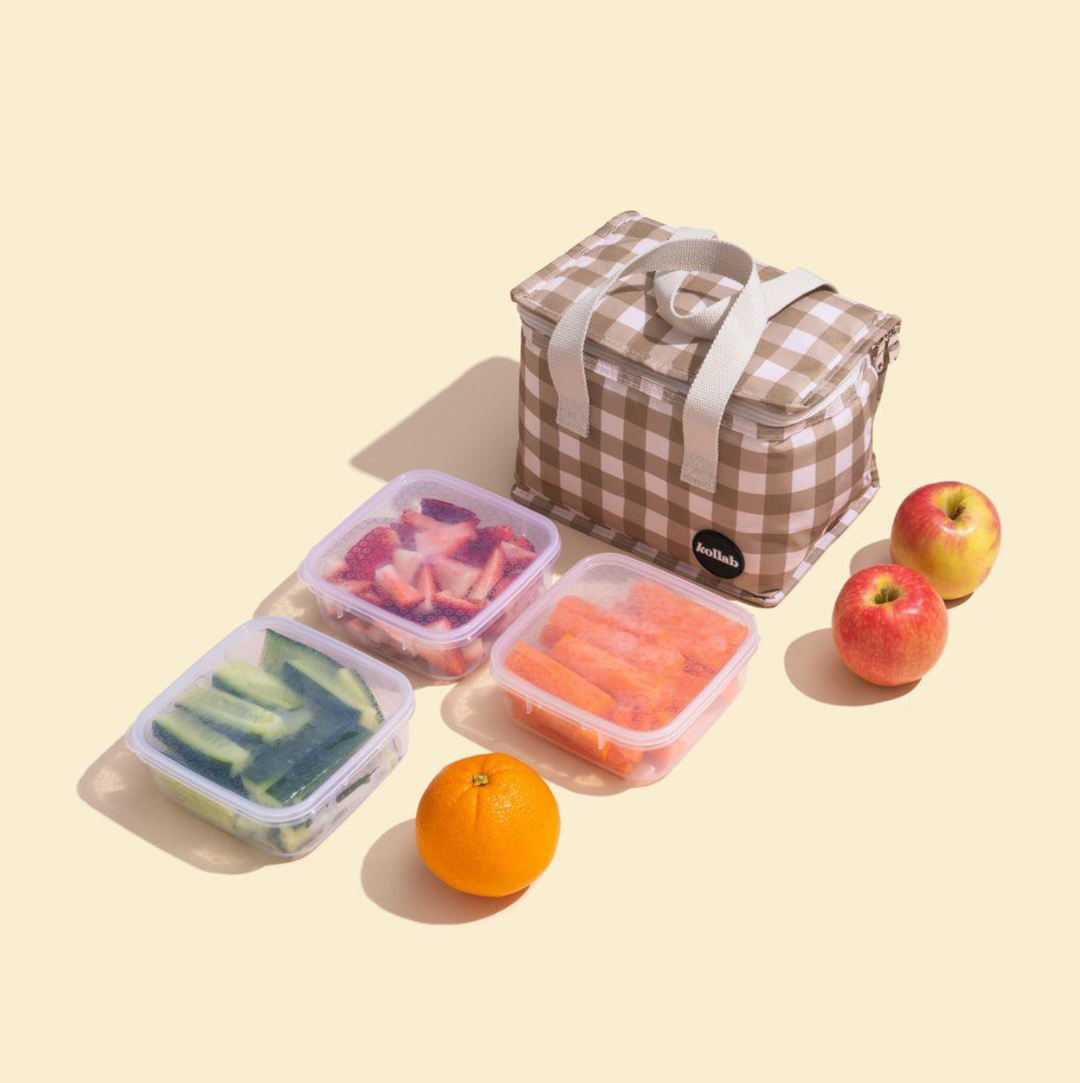 Kollab Insulated Lunch Bag - Rainbow Check