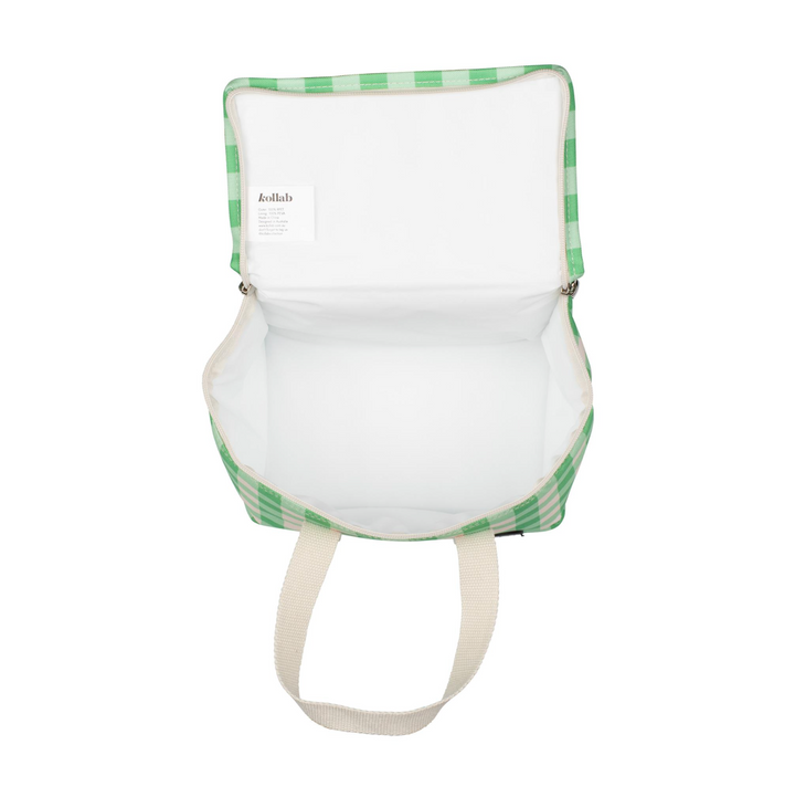 Kollab Insulated Lunch Bag - Kelly Green Check