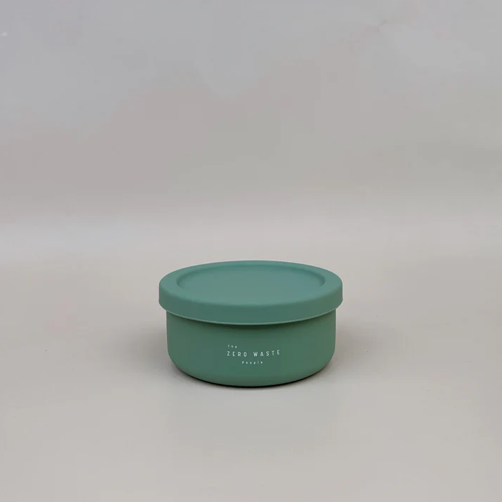 Round Silicone Container - SMALL - Sage