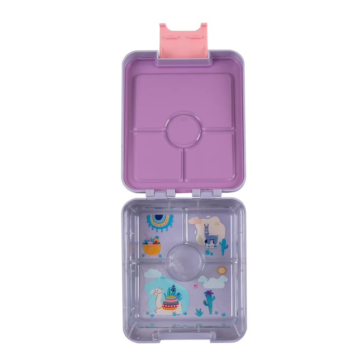 Citron Bento Snack Box With Sandwich Cutter + Picks - Purple Unicorn